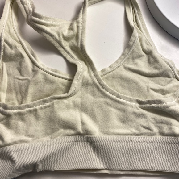 Skims Bone Cotton Jersey Racerback Bra - Picture 4 of 4